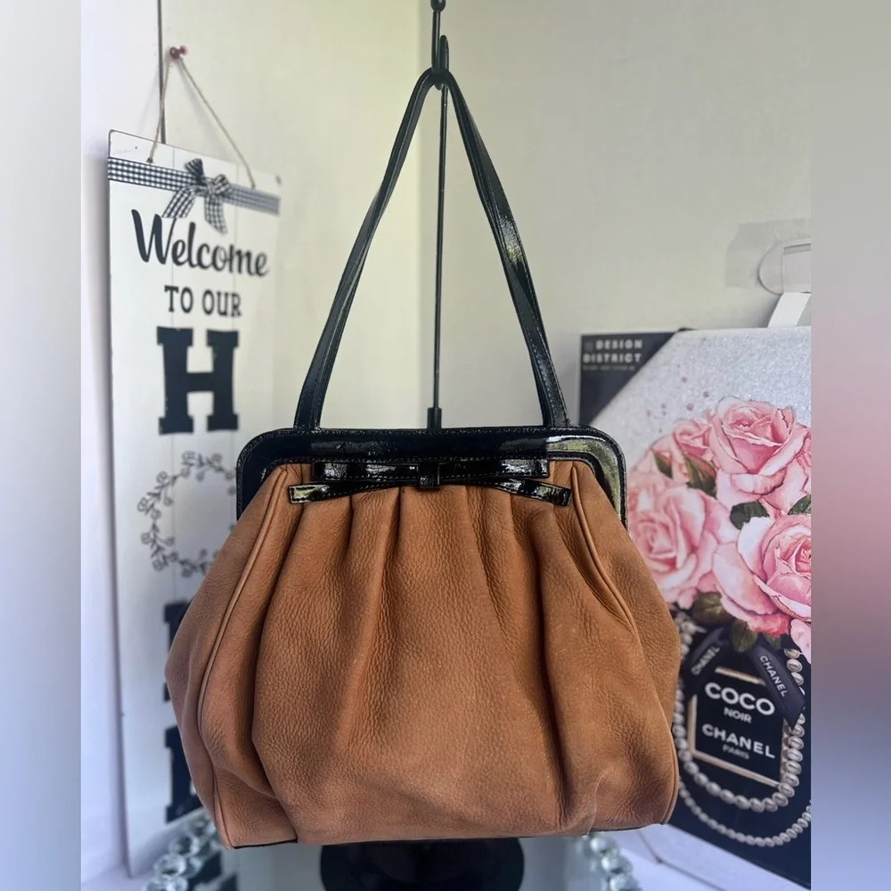 Kate Spade vintage Monica Lady Frames leather shoulder bag
